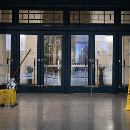 commercial cleaning service in Erlanger KY entryway floors and glass doors